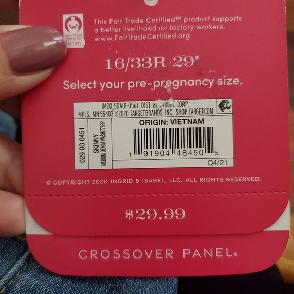 Isabel Maternity by Ingrid & Isabel Blue Skinny Jeans - Picture 14 of 14